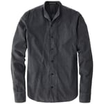 Mens shirt fine corduroy Blue-gray