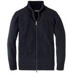 Veste en tricot Zip pour hommes Bleu foncé