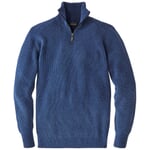 Troiera da uomo in maglia Blu acciaio