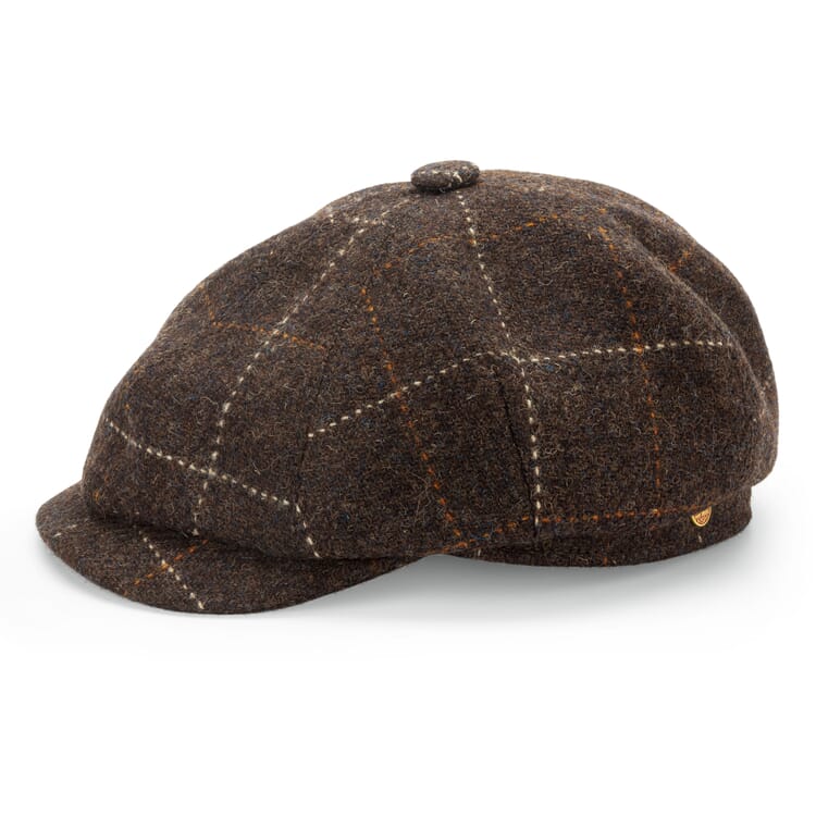 Kasket til mænd Harris Tweed, Brown