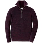 Pantalón con cremallera para hombre Azul-rojo