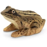 Rana morisca de madera de tilo tallada a mano