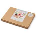 Indsamling af frø til buketter Lyserød karamel