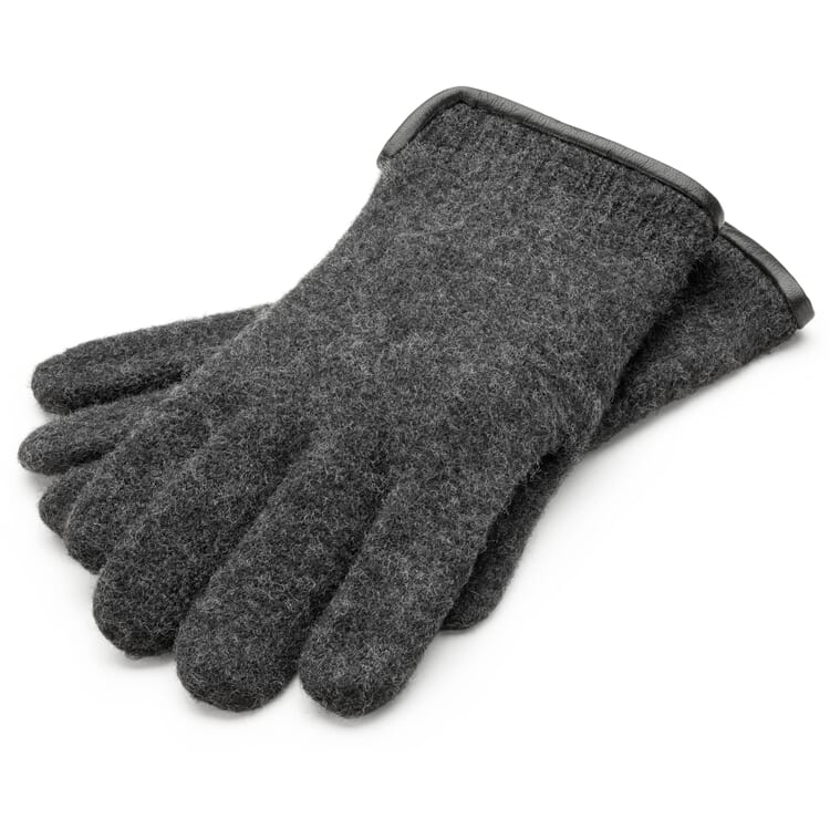 Unisex knitted glove, Anthracite