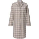 Camisón de mujer a cuadros Beige-azul