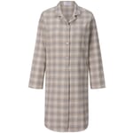 Women's nightgown plaid Beige blue