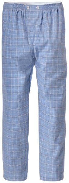 Men's flannel pajamas plaid Light blue
