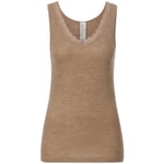 Maillot de corps femme laine-soie Camel