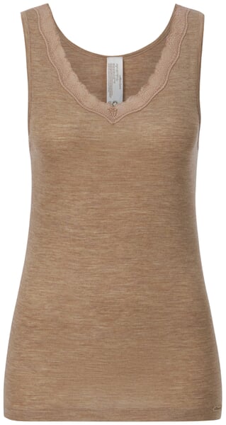 Women's Wool-Silk Undershirt Camel