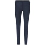 Dames legging wol-zijde Donkerblauw