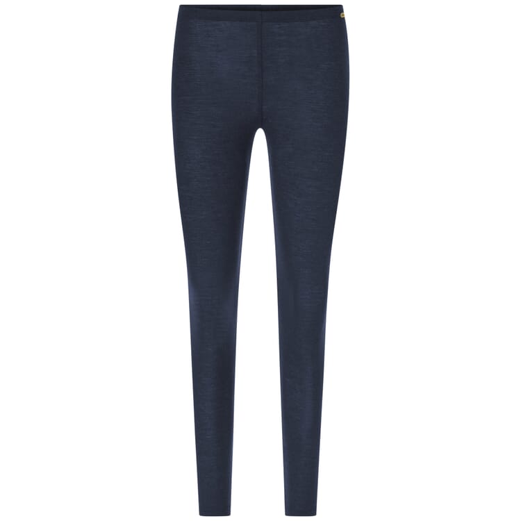 Leggings pour femmes en laine et soie, Bleu foncé