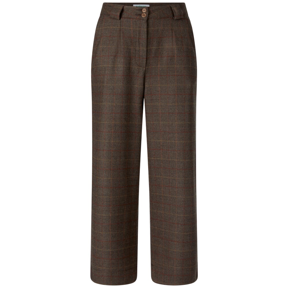 Geruite damesbroek met groene accenten Aggy green edge | Circle Of