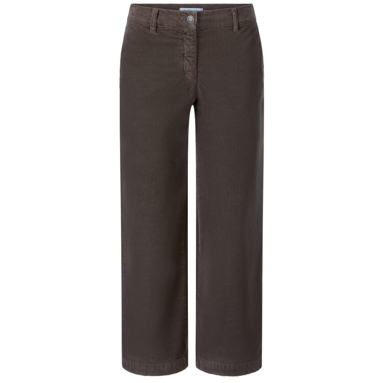 Pantaloni di velluto a coste da donna, Marrone