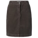 Ladies' corduroy skirt Brown