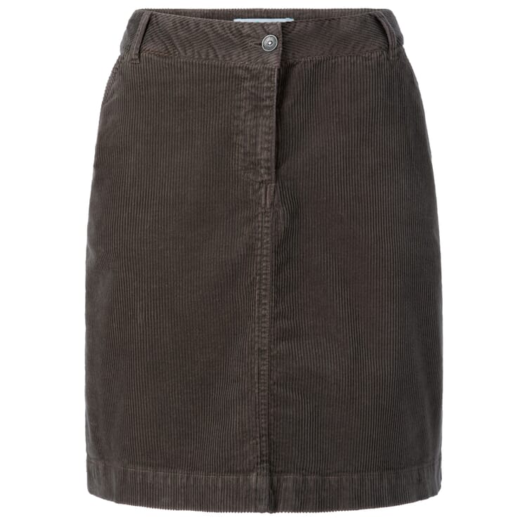 Ladies' corduroy skirt, Brown