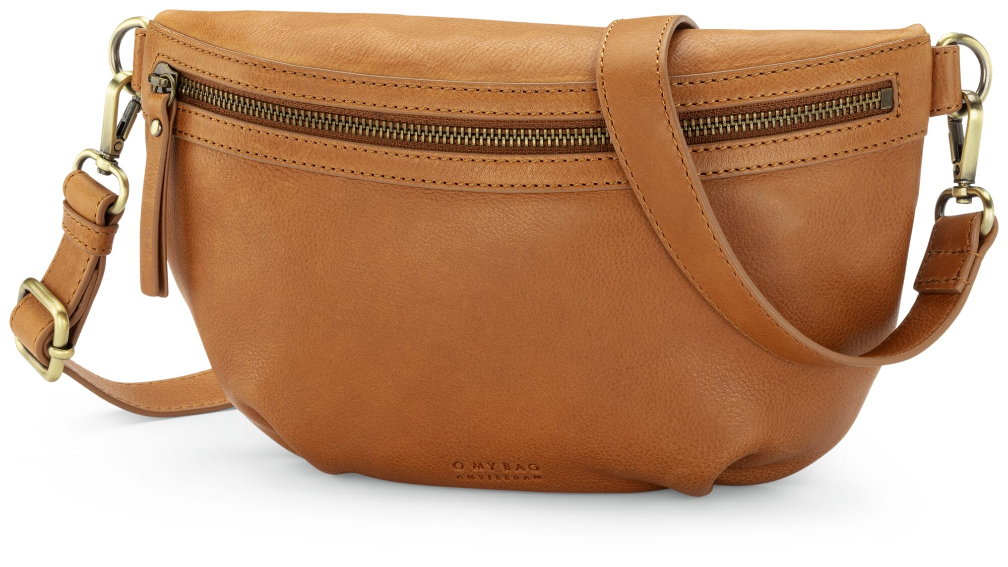 Damen Gurteltasche Leder Cognac Manufactum