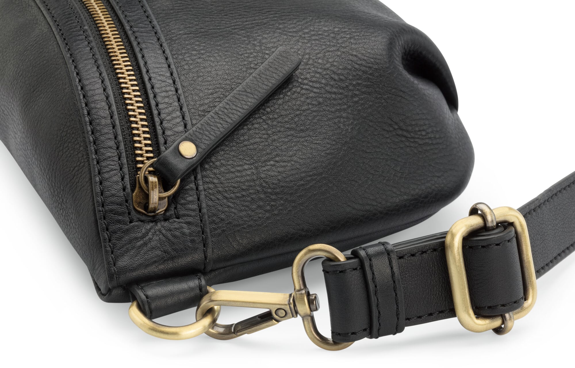 Sac Banane Bandoulière Femme Noir - Faux Cuir, Taille Moyenne - Occasion