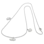 Collier Feuille de ginkgo, argent