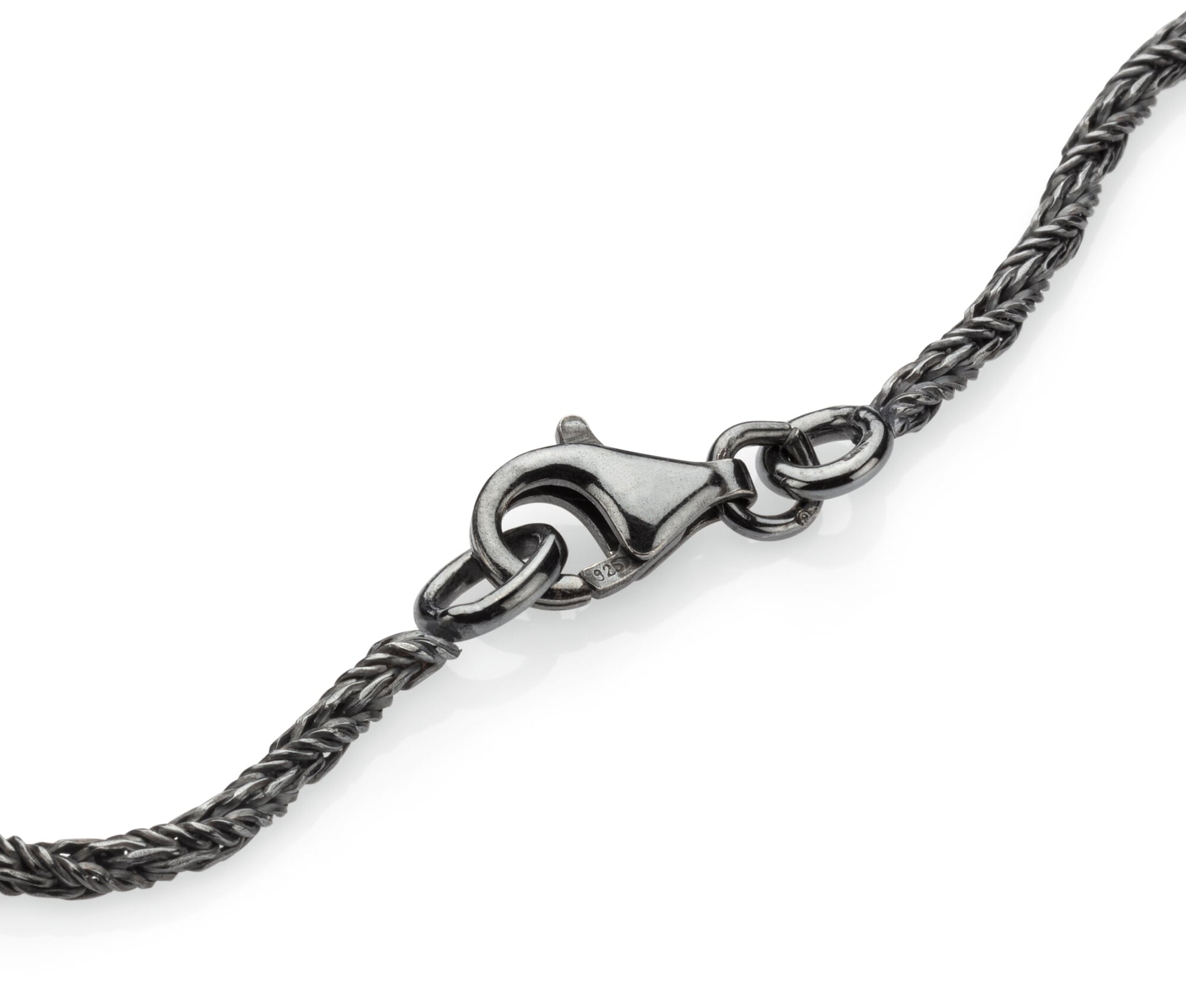 Foxtail Oxidized Necklace, Anthracite | Manufactum
