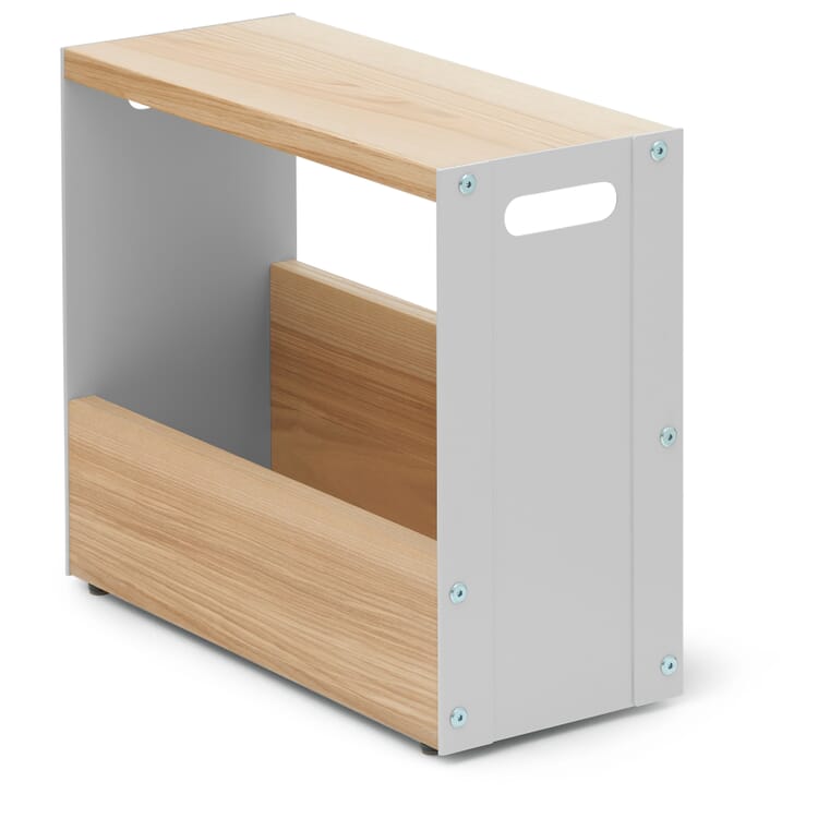Kruk en bijzettafel Anna, Lichtgrijs RAL 7035