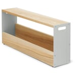 Anna bænk og sidebord RAL 7035 Lysegrå