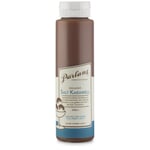 Salsa de caramelo con sal marina botella exprimible