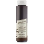 Karamelsauce med chokoladeflaske