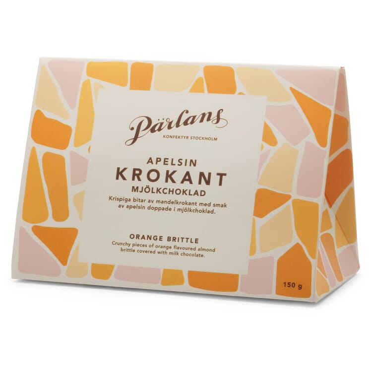 Mandelkrokant med appelsin og chokolade