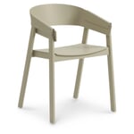 Chaise avec accoudoirs Cover Beige foncé