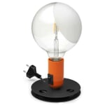 Lámpara de mesa Lampadina Naranja / Negro