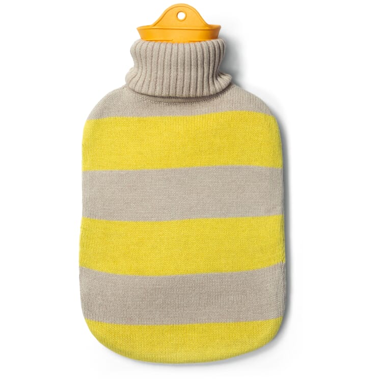 Hot water bottle suite, Yellow-beige
