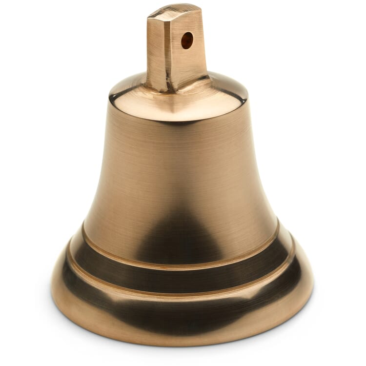 Campana di Natale in bronzo fuso con bordo decorativo