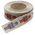 Gift ribbon linen 2.5 cm Nutcracker