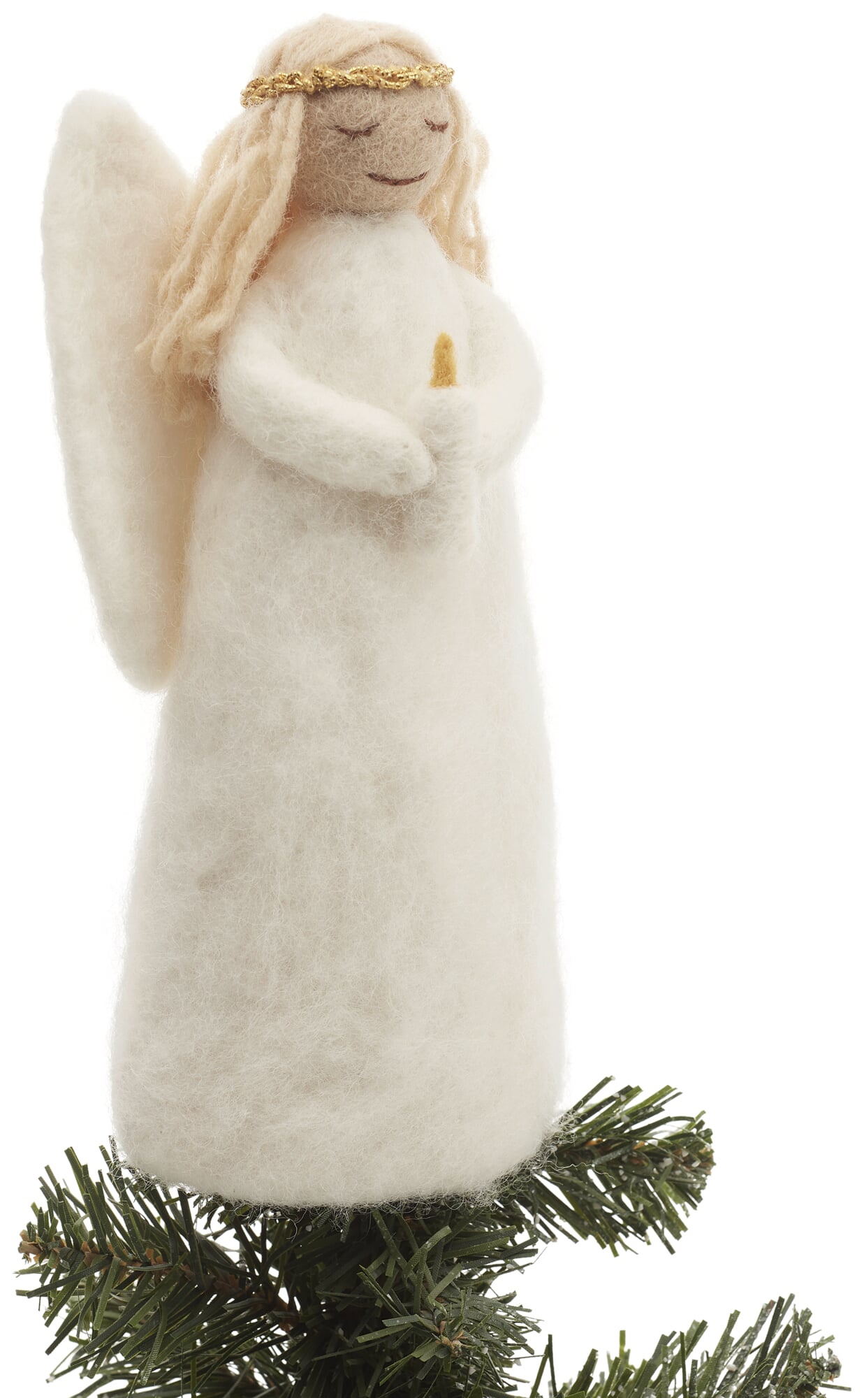 Christbaumspitze Weihnachtsengel Filz