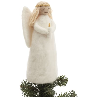 Christbaumspitze Weihnachtsengel Filz