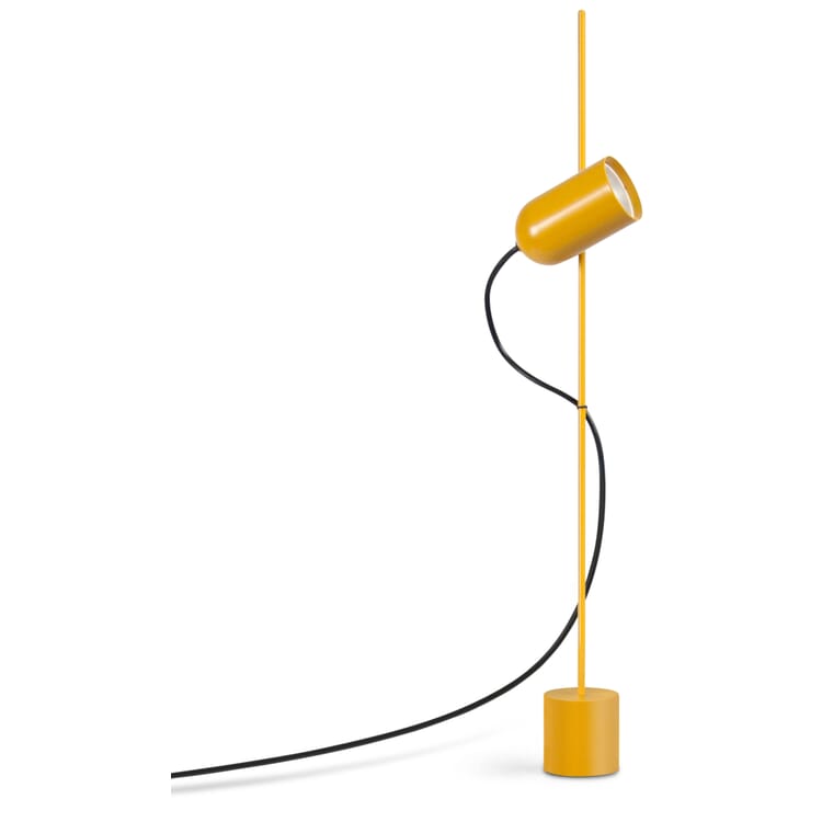 Fa Mini bordlampe, RAL 1003 Signalgul