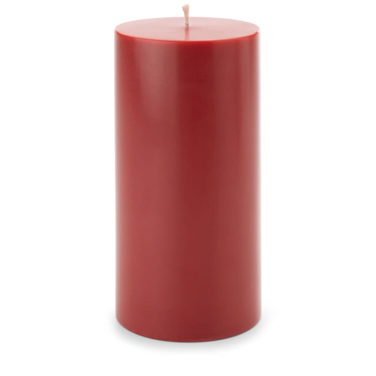 Pillar candles, Red