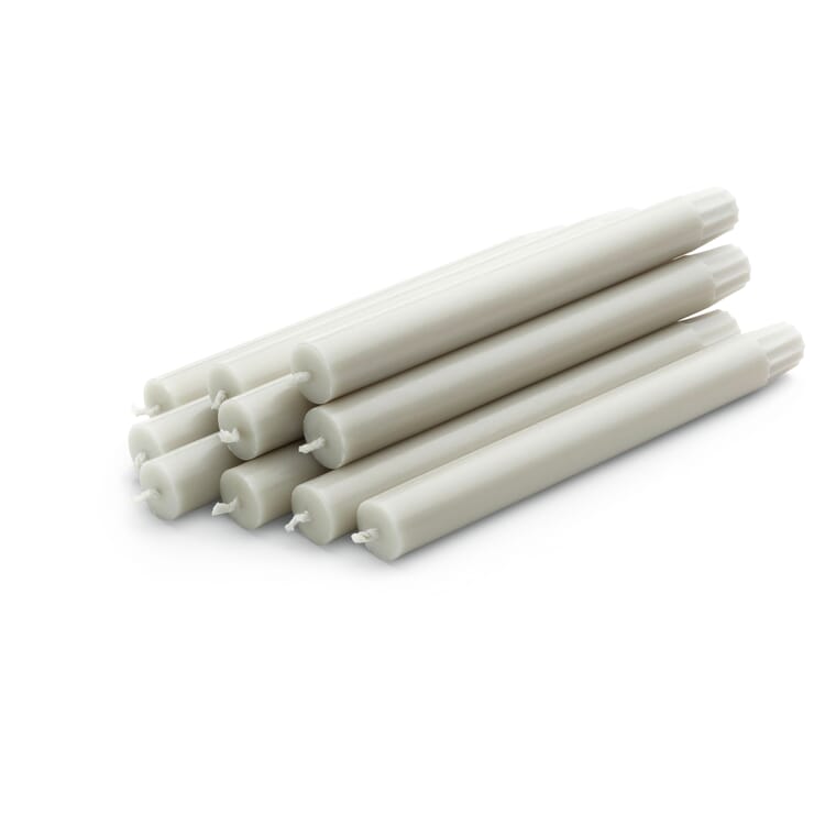 Candele da tavolo, Grigio chiaro