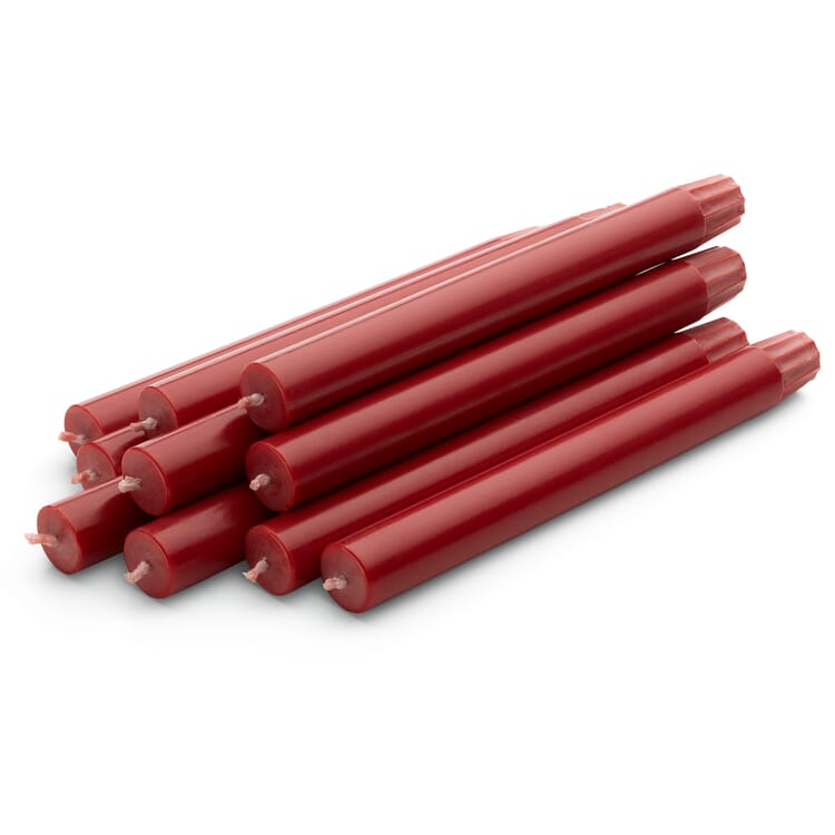 Velas de mesa, Rojo