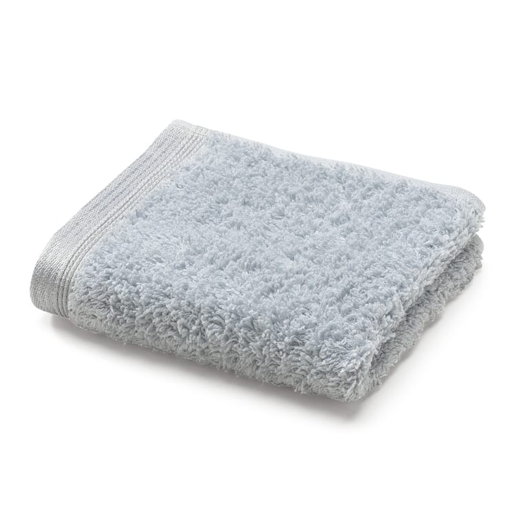 Serviette en coton éponge, Gris clair