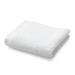 Serviette en coton éponge Blanc Serviette de bain