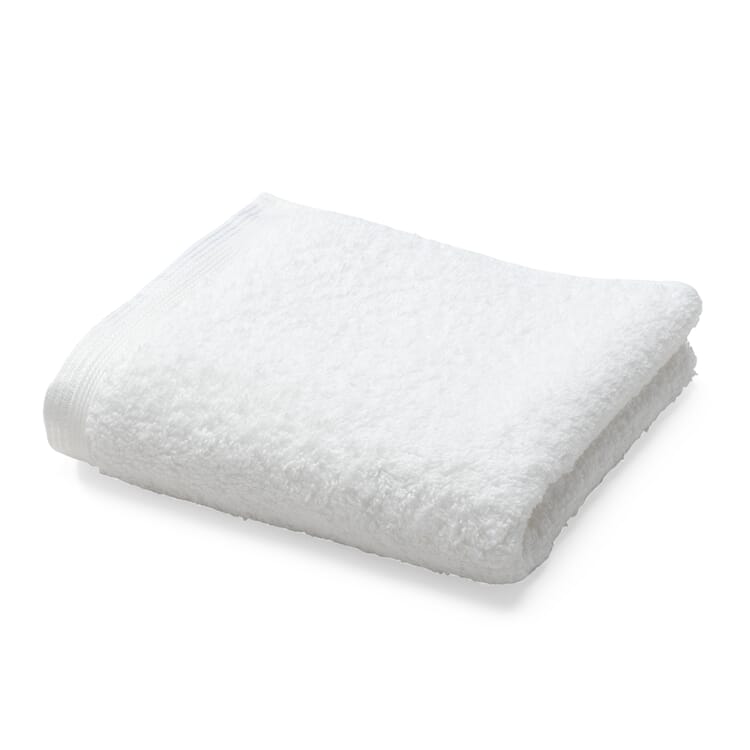 Serviette en coton éponge, Blanc