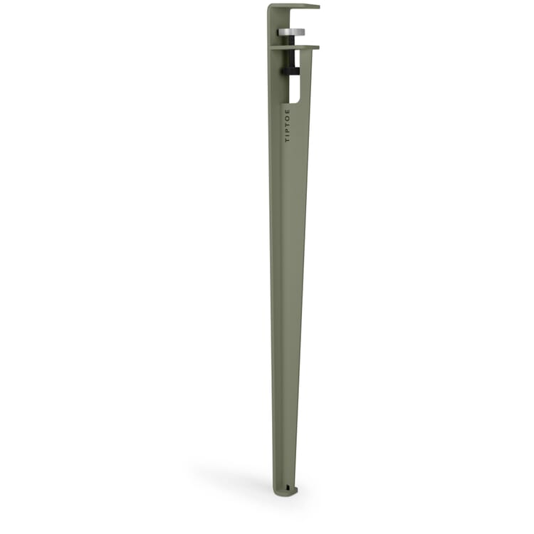 Gamba per tavolo TT", Grigio cemento RAL 7033