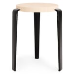 Tabouret Lou Noir graphite RAL 9011