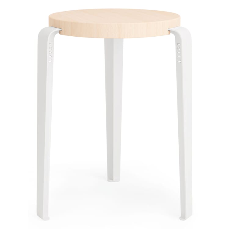 Lou stool, Pure white RAL 9010