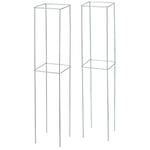 Soporte de planta de acero galvanizado